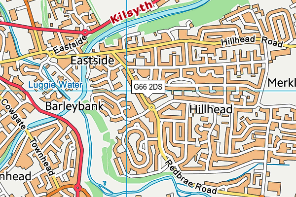 G66 2DS map - OS VectorMap District (Ordnance Survey)