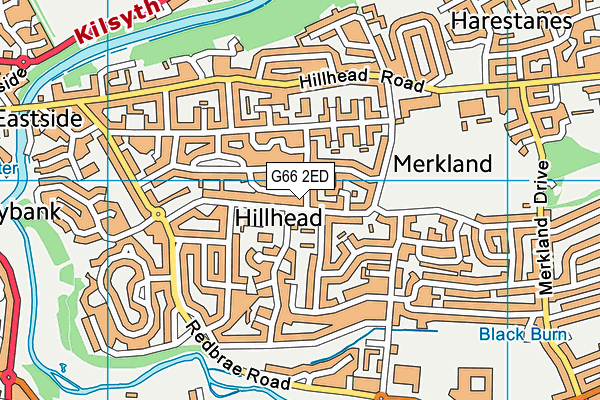 G66 2ED map - OS VectorMap District (Ordnance Survey)