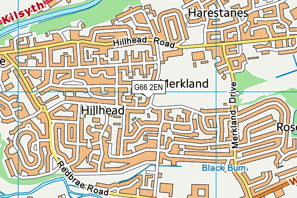 G66 2EN map - OS VectorMap District (Ordnance Survey)