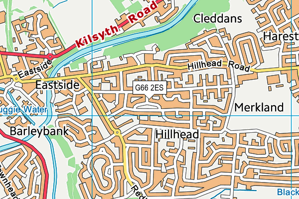 G66 2ES map - OS VectorMap District (Ordnance Survey)