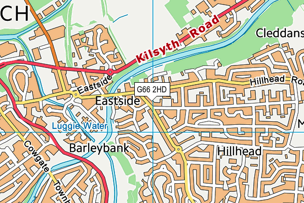 G66 2HD map - OS VectorMap District (Ordnance Survey)