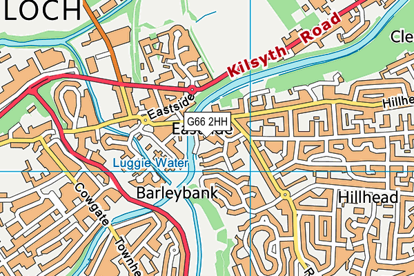 G66 2HH map - OS VectorMap District (Ordnance Survey)