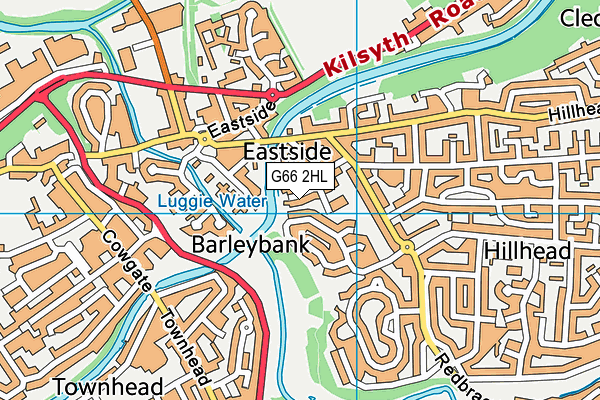 G66 2HL map - OS VectorMap District (Ordnance Survey)