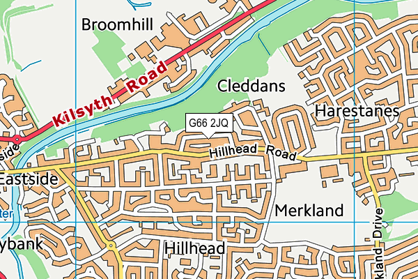 G66 2JQ map - OS VectorMap District (Ordnance Survey)