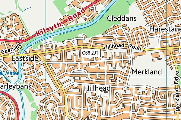 G66 2JT map - OS VectorMap District (Ordnance Survey)