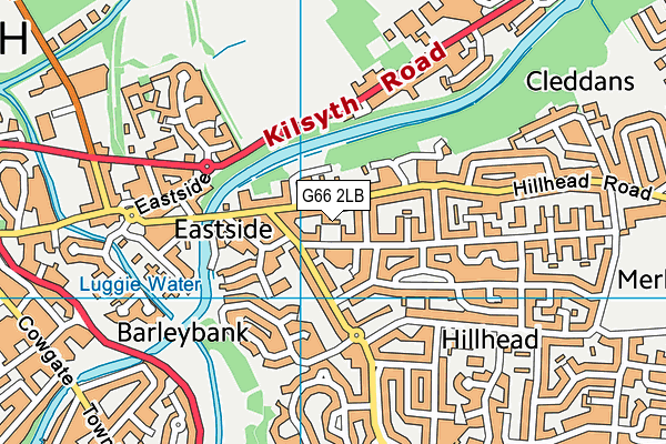 G66 2LB map - OS VectorMap District (Ordnance Survey)