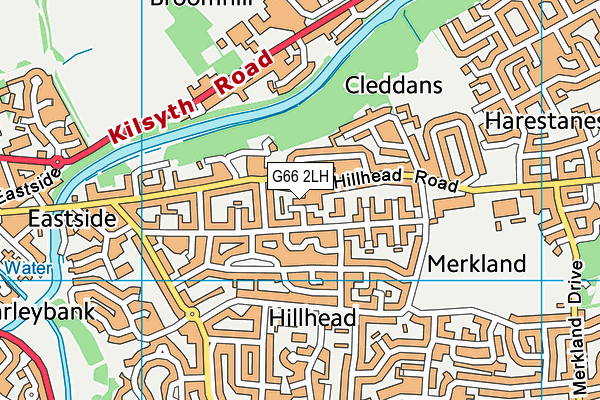 G66 2LH map - OS VectorMap District (Ordnance Survey)