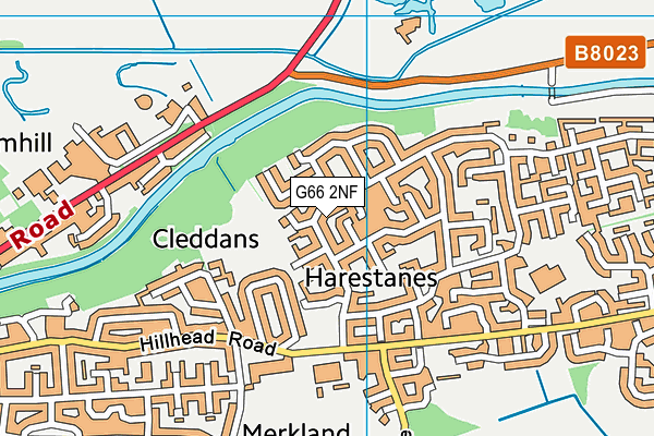 G66 2NF map - OS VectorMap District (Ordnance Survey)