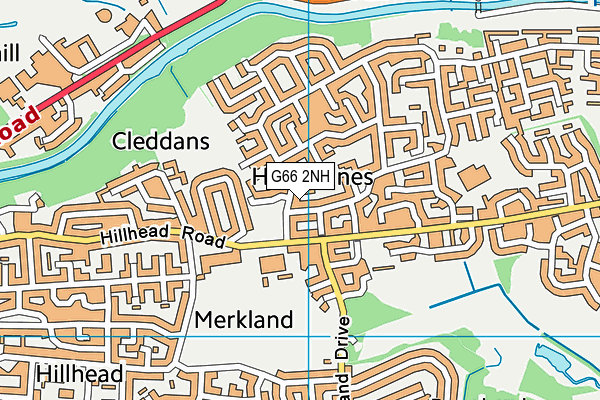 G66 2NH map - OS VectorMap District (Ordnance Survey)