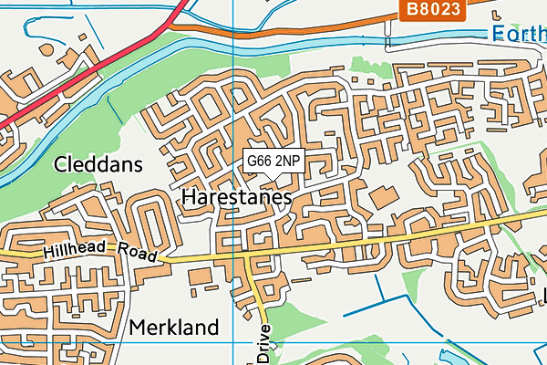 G66 2NP map - OS VectorMap District (Ordnance Survey)