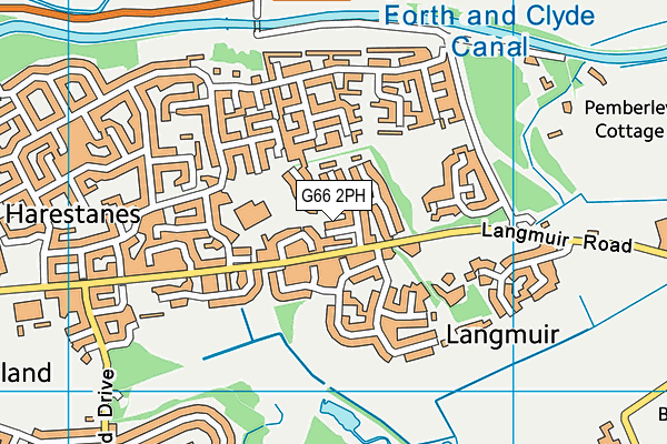 G66 2PH map - OS VectorMap District (Ordnance Survey)