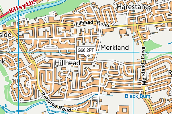 G66 2PT map - OS VectorMap District (Ordnance Survey)