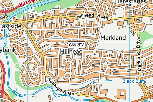 G66 2PY map - OS VectorMap District (Ordnance Survey)