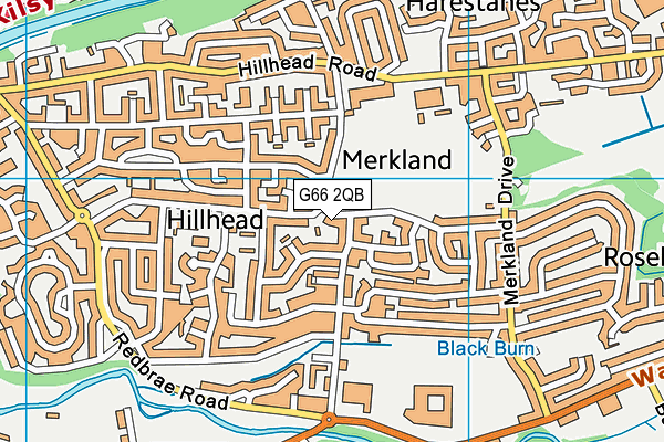 G66 2QB map - OS VectorMap District (Ordnance Survey)