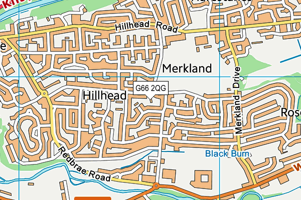 G66 2QG map - OS VectorMap District (Ordnance Survey)