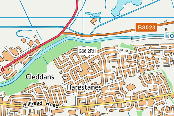 G66 2RH map - OS VectorMap District (Ordnance Survey)