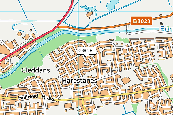 G66 2RJ map - OS VectorMap District (Ordnance Survey)