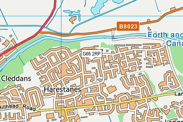 G66 2RP map - OS VectorMap District (Ordnance Survey)