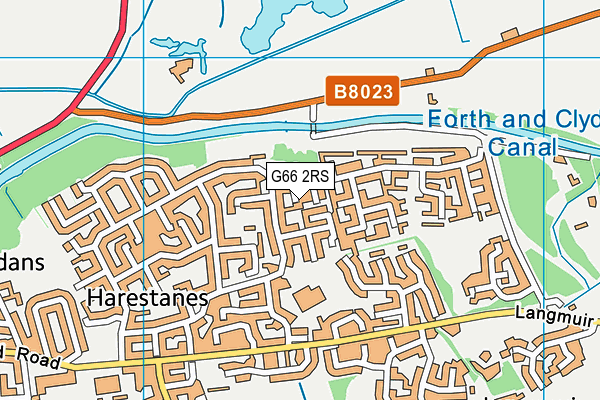 G66 2RS map - OS VectorMap District (Ordnance Survey)