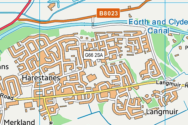 G66 2SA map - OS VectorMap District (Ordnance Survey)