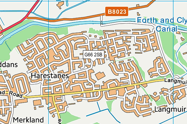 G66 2SB map - OS VectorMap District (Ordnance Survey)