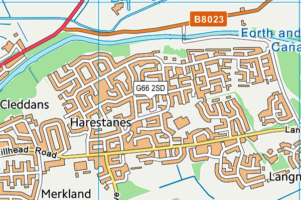 G66 2SD map - OS VectorMap District (Ordnance Survey)