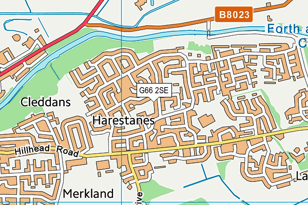 G66 2SE map - OS VectorMap District (Ordnance Survey)