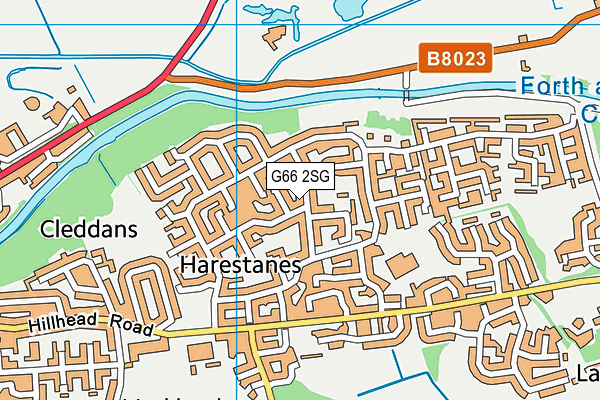 G66 2SG map - OS VectorMap District (Ordnance Survey)