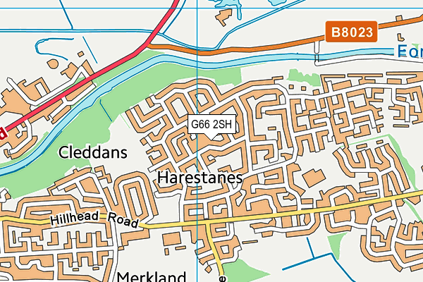 G66 2SH map - OS VectorMap District (Ordnance Survey)