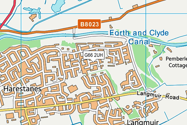 G66 2UH map - OS VectorMap District (Ordnance Survey)