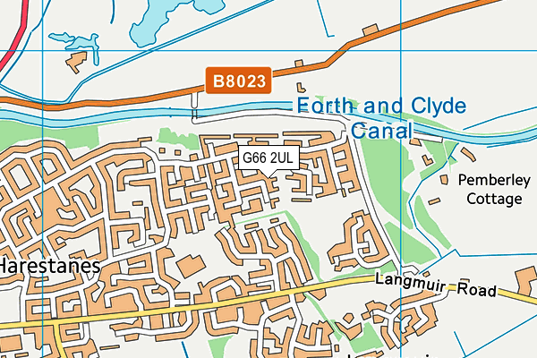 G66 2UL map - OS VectorMap District (Ordnance Survey)