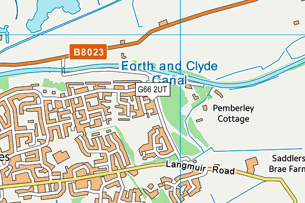 G66 2UT map - OS VectorMap District (Ordnance Survey)