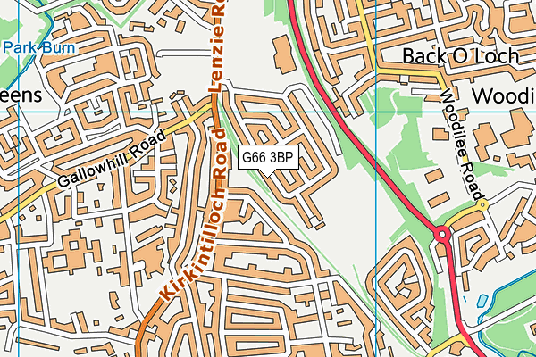 G66 3BP map - OS VectorMap District (Ordnance Survey)