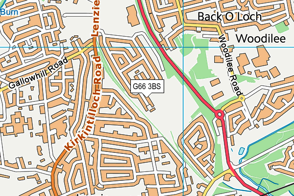 G66 3BS map - OS VectorMap District (Ordnance Survey)