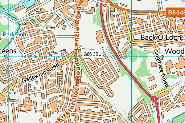 G66 3BU map - OS VectorMap District (Ordnance Survey)