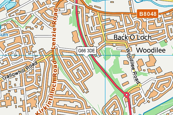G66 3DE map - OS VectorMap District (Ordnance Survey)