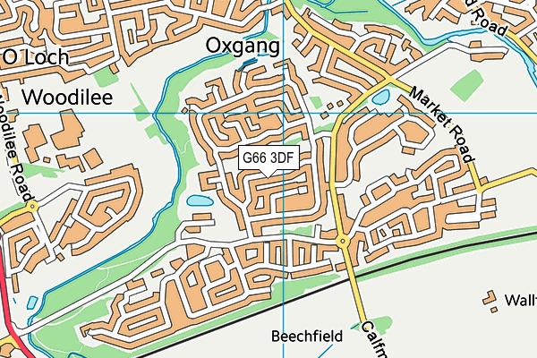 G66 3DF map - OS VectorMap District (Ordnance Survey)