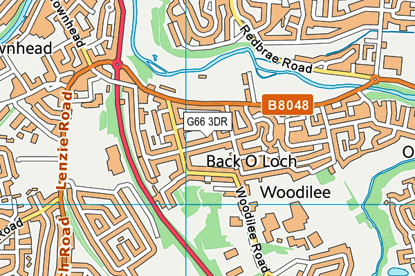 G66 3DR map - OS VectorMap District (Ordnance Survey)