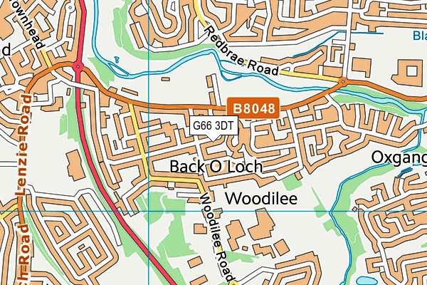G66 3DT map - OS VectorMap District (Ordnance Survey)