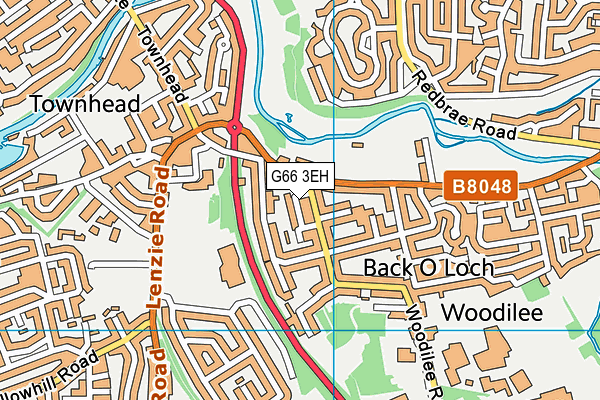 G66 3EH map - OS VectorMap District (Ordnance Survey)