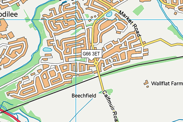 G66 3ET map - OS VectorMap District (Ordnance Survey)