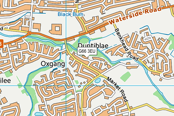G66 3EU map - OS VectorMap District (Ordnance Survey)