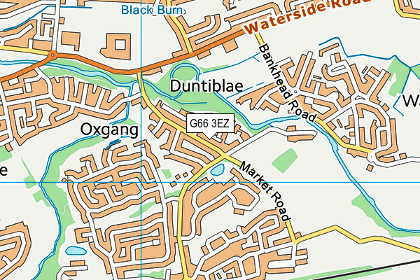 G66 3EZ map - OS VectorMap District (Ordnance Survey)