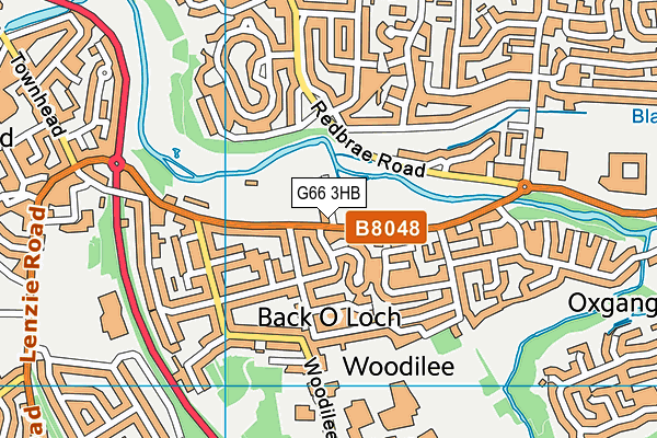 G66 3HB map - OS VectorMap District (Ordnance Survey)