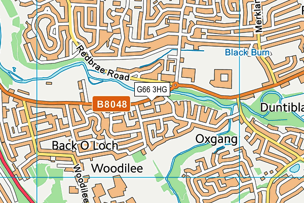G66 3HG map - OS VectorMap District (Ordnance Survey)