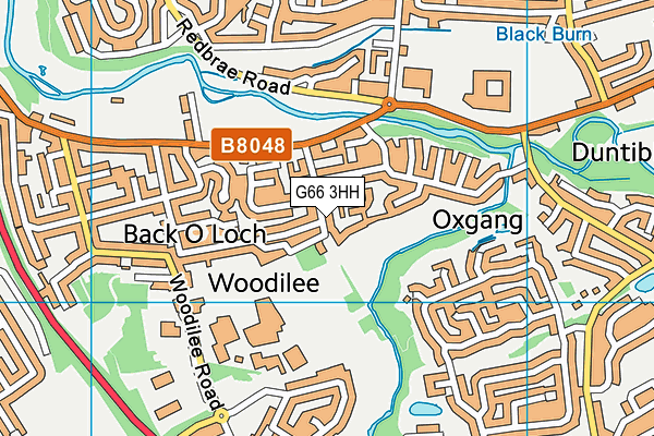 G66 3HH map - OS VectorMap District (Ordnance Survey)