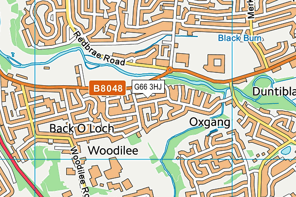 G66 3HJ map - OS VectorMap District (Ordnance Survey)