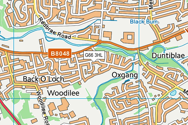 G66 3HL map - OS VectorMap District (Ordnance Survey)