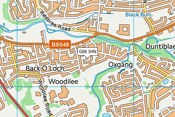 G66 3HN map - OS VectorMap District (Ordnance Survey)