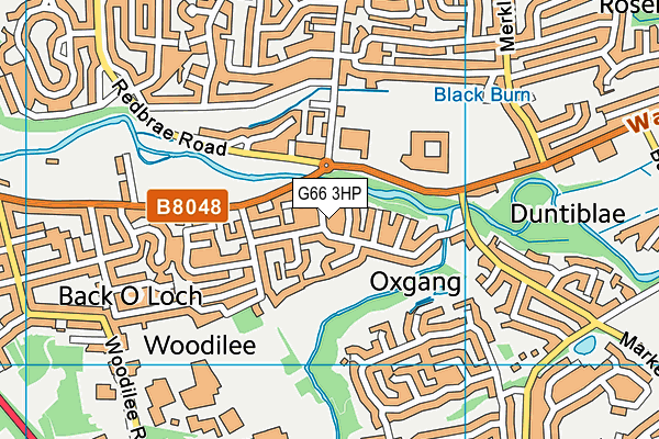 G66 3HP map - OS VectorMap District (Ordnance Survey)